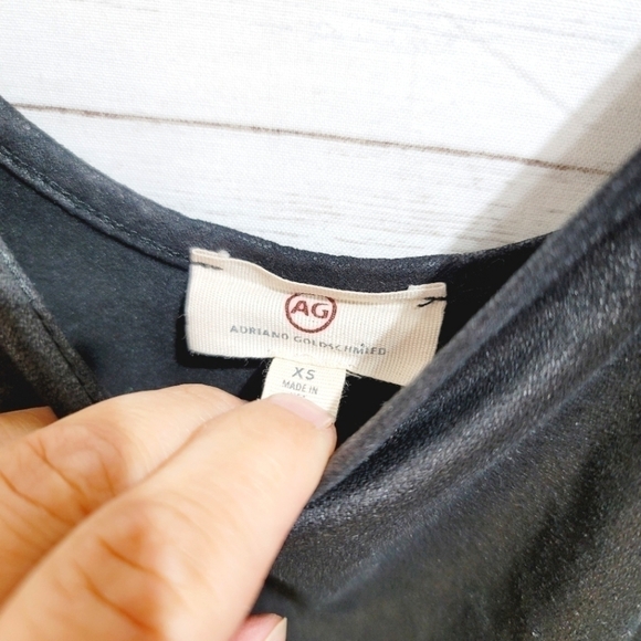 AG ADRIANO GOLDSCHMIED GRAY PEPLUM TANK TOP, SZ XS - Picture 4 of 7